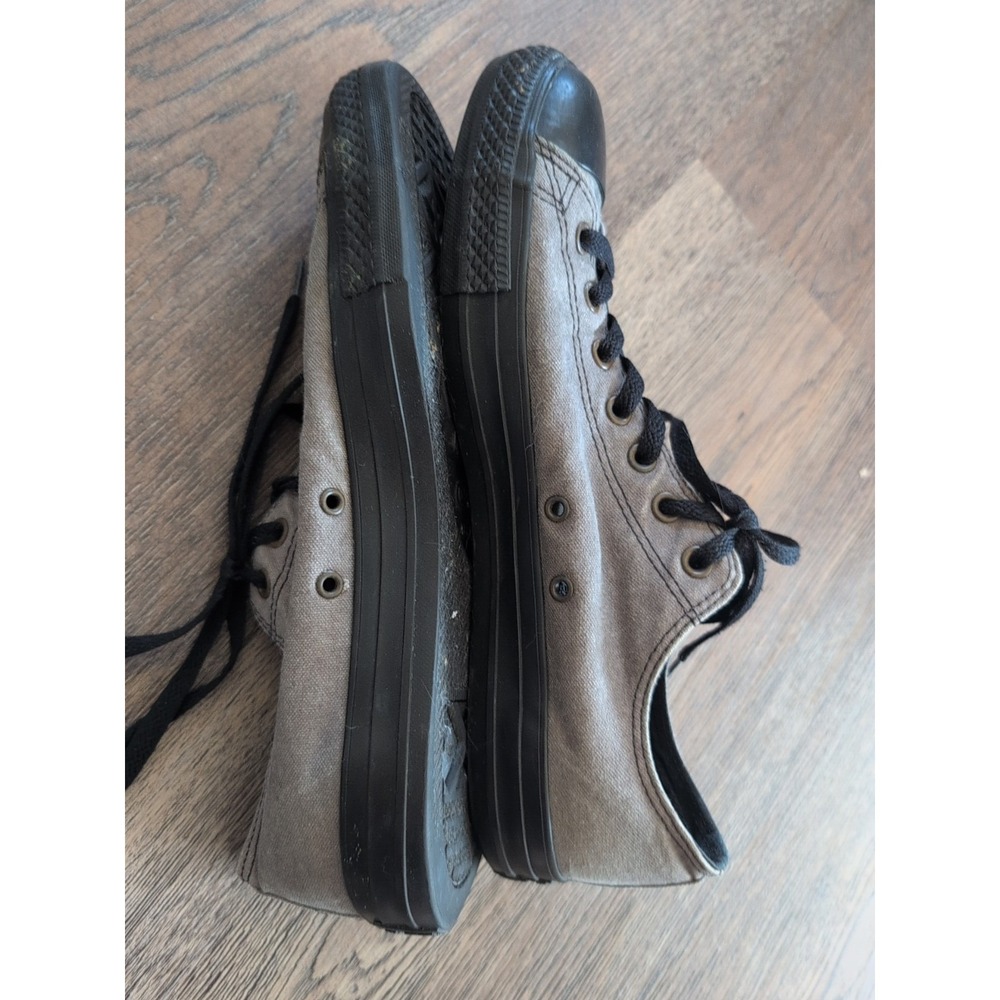 Converse Chuck Taylor All Star Sz 11  Low Top Canvas Denim Grey/Black Studs - Picture 15 of 16